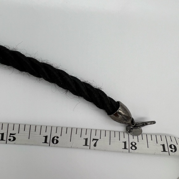 Chico’s Black Coed Necklace With Silver Pendant - Picture 4 of 11